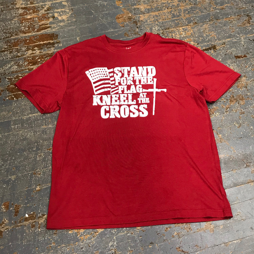 Stand for the Flag Kneel for the Cross Graphic Designer Short Sleeve T-Shirt