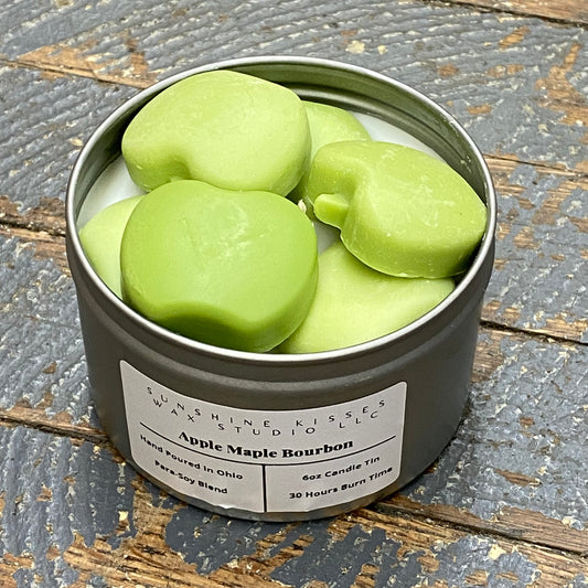 Apple Maple Bourbon Sunshine Kisses Melt Bar Tin Candle