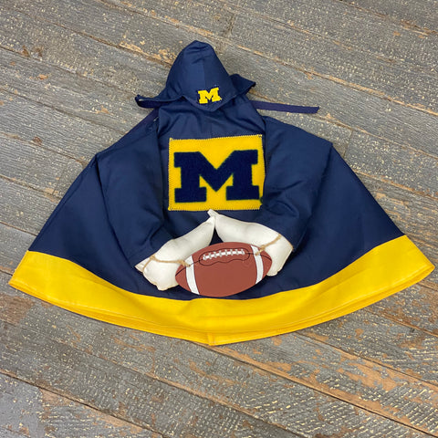 Goose Clothes Complete Holiday Goose Outfit Michigan Wolverines Football Player Dress and Helmet