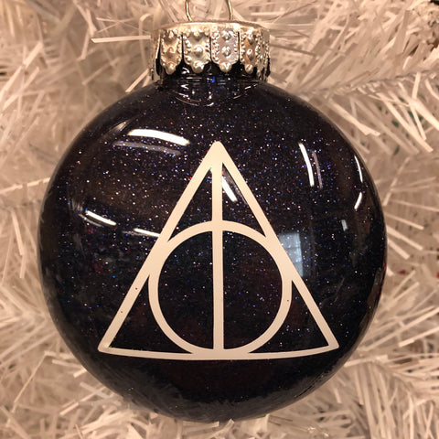 Holiday Christmas Tree Ornament Harry Potter Triangle Deathly Hallows