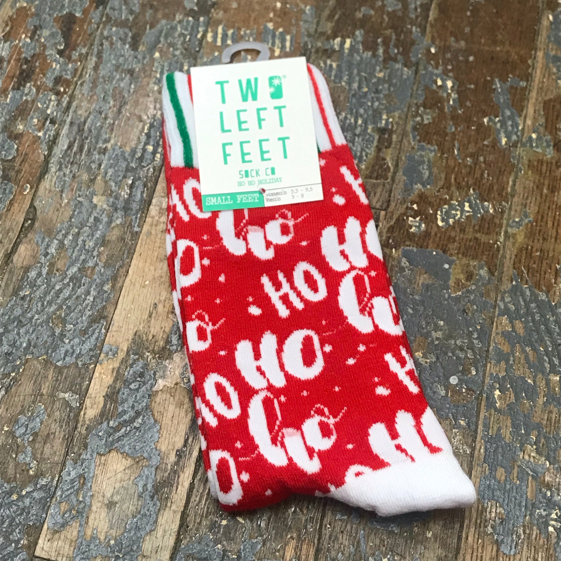 Ho Ho Holiday Two Left Feet Pair Socks