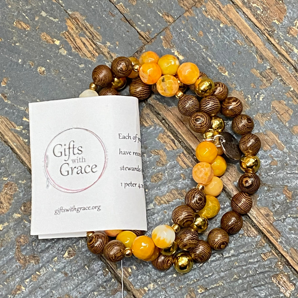 Gifts with Grace Trinity Stack Harvest Moon Bracelet