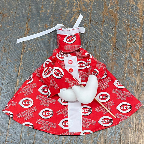 Goose Clothes Complete Holiday Goose Outfit MLB Cincinnati Reds Flag Baseball Dress