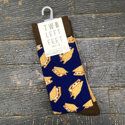 Laugh Smore Worry Less Two Left Feet Pair Socks