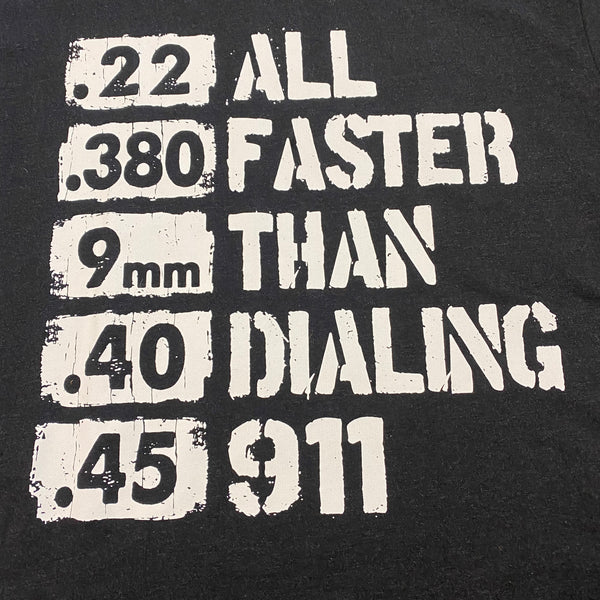 All Faster Dialing 911 Ammo Graphic Designer Short Sleeve T-Shirt