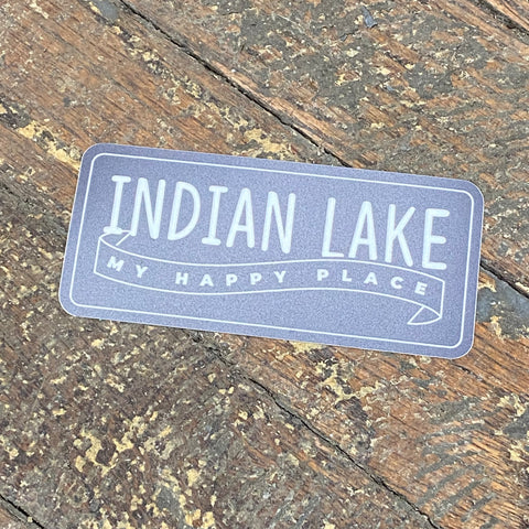 Indian Lake My Happy Place Sticker Decal