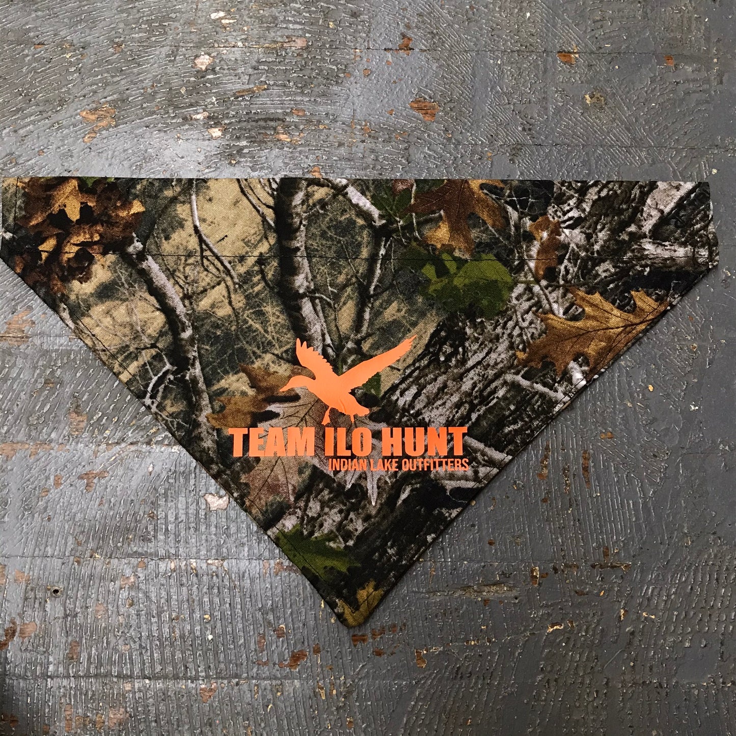 Camo #TeamILO Hunt Duck Dog Collar Pet Bandanna Neck Scarf