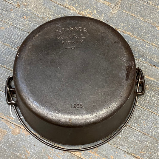 Cast Iron Cookware Wagner Ware Sidney O 1268 Dutch Oven Pot (#51)