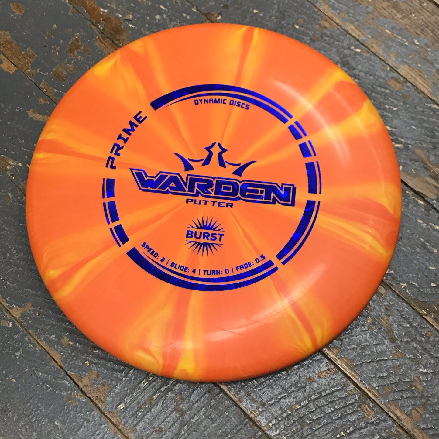 Disc Golf Putter Warden Dynamic Disc Prime Burst Orange