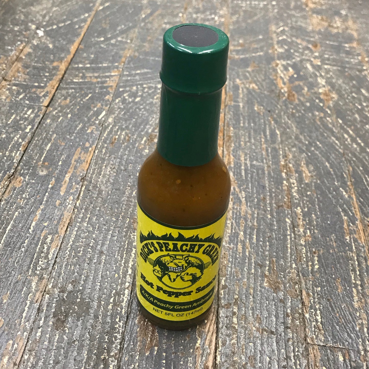 Dirty Dicks Hot Sauce Peachy Green Hot Pepper Sauce