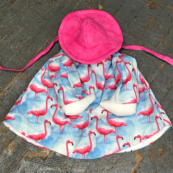 Goose Clothes Complete Holiday Goose Outfit Pink Flamingo Dress and Hat