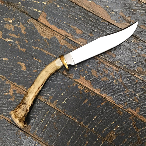 Custom Handmade Whitetail Deer Antler Handle Stag Knife Blade #13