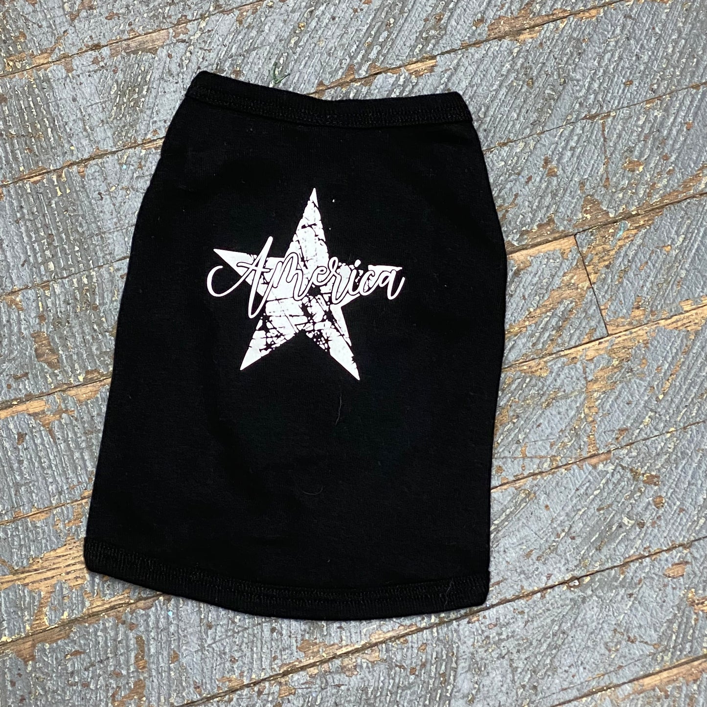 American Star Black Dog Pet T-Shirt Doggie Skins Tank Apparel