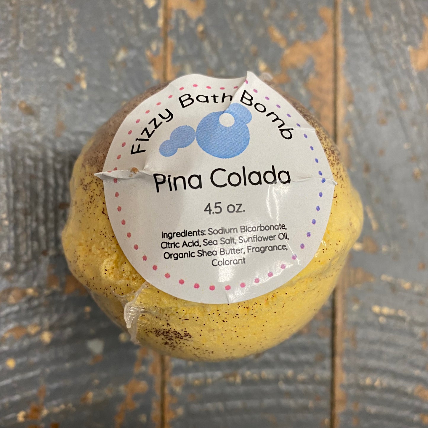 Pina Colada Fizzy 4.5oz Bath Bomb