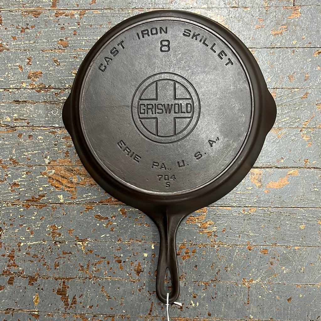 Vintage Cast Iron Cookware Griswold Erie PA USA #704S No 8 Skillet (#1 –  TheDepot.LakeviewOhio
