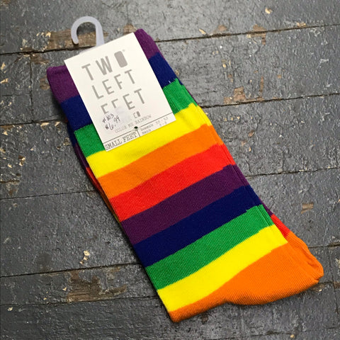  Color Me Rainbow Two Left Feet Pair Socks