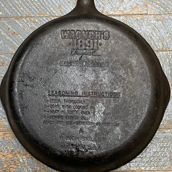 Cast Iron Cookware Wagners 1891 Original "A" Skillet #35