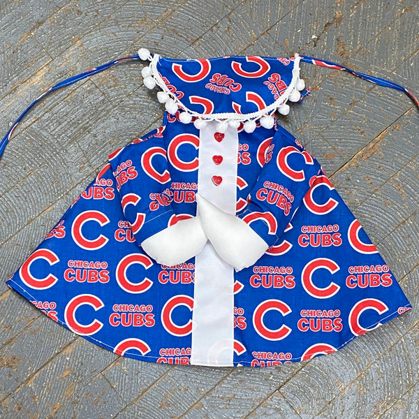 Goose Clothes Complete Holiday Goose Outfit Chicago Cubs Baseball Dress and Hat