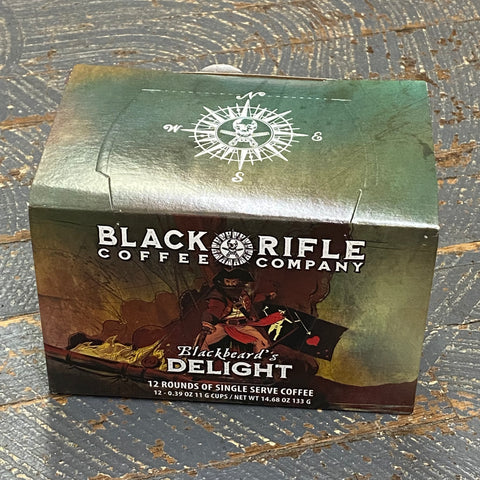 Black Rifle Blackbeard's Delight Dark Roast 12 Single Serve Rounds Coffee