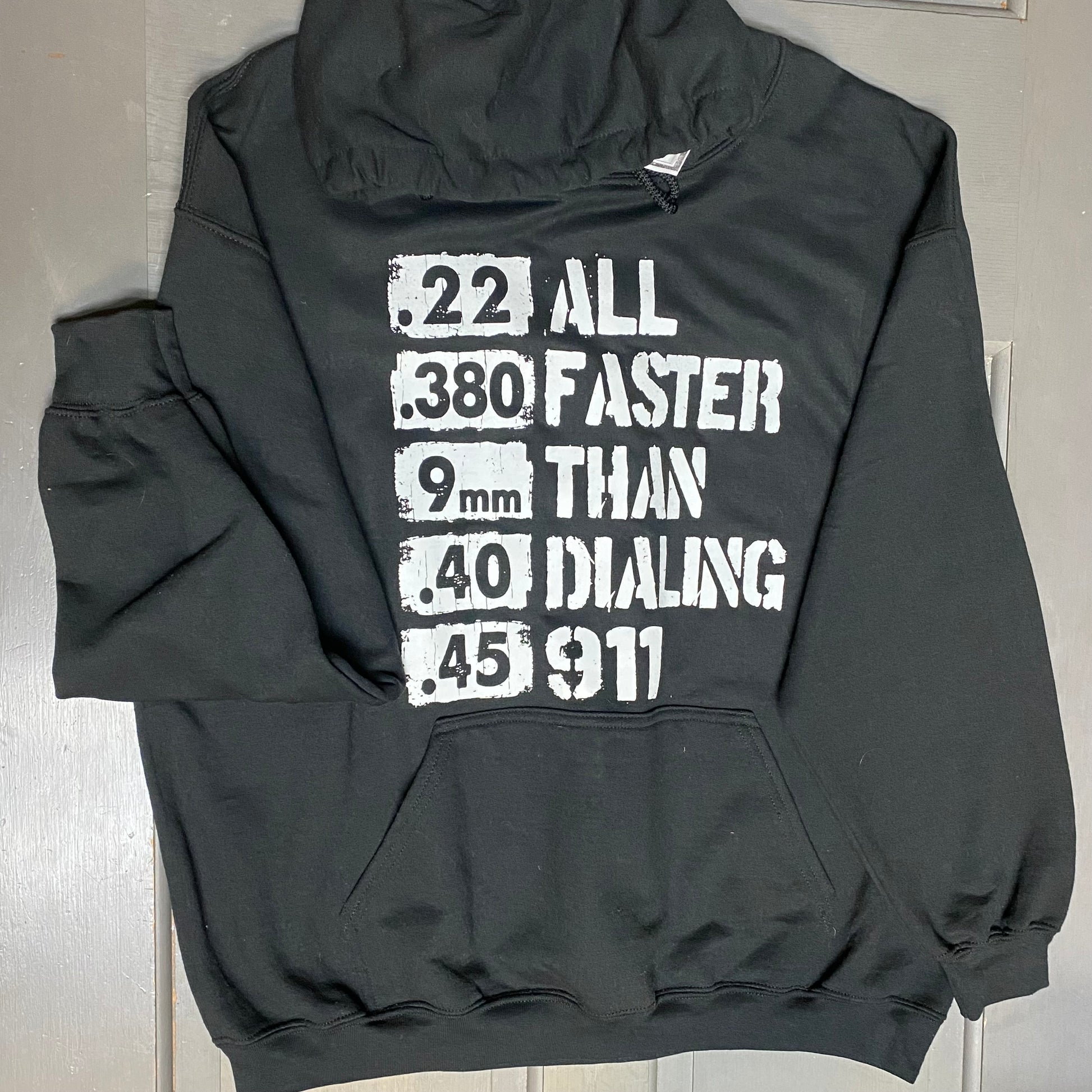 All Faster Dialing 911 Graphic Designer Long Sleeve Hoody Sweatshirt