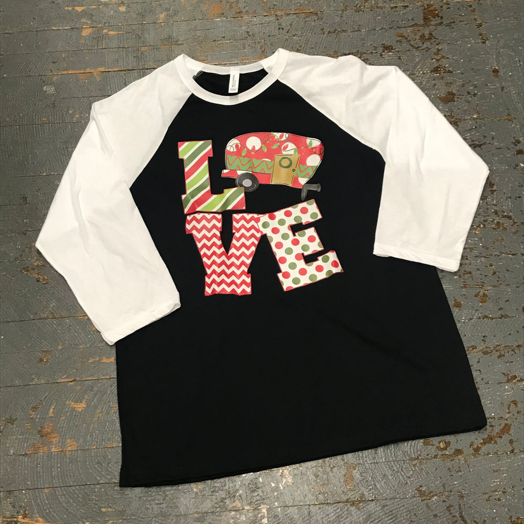 LOVE Christmas Camper Graphic Designer Long Sleeve T-Shirt
