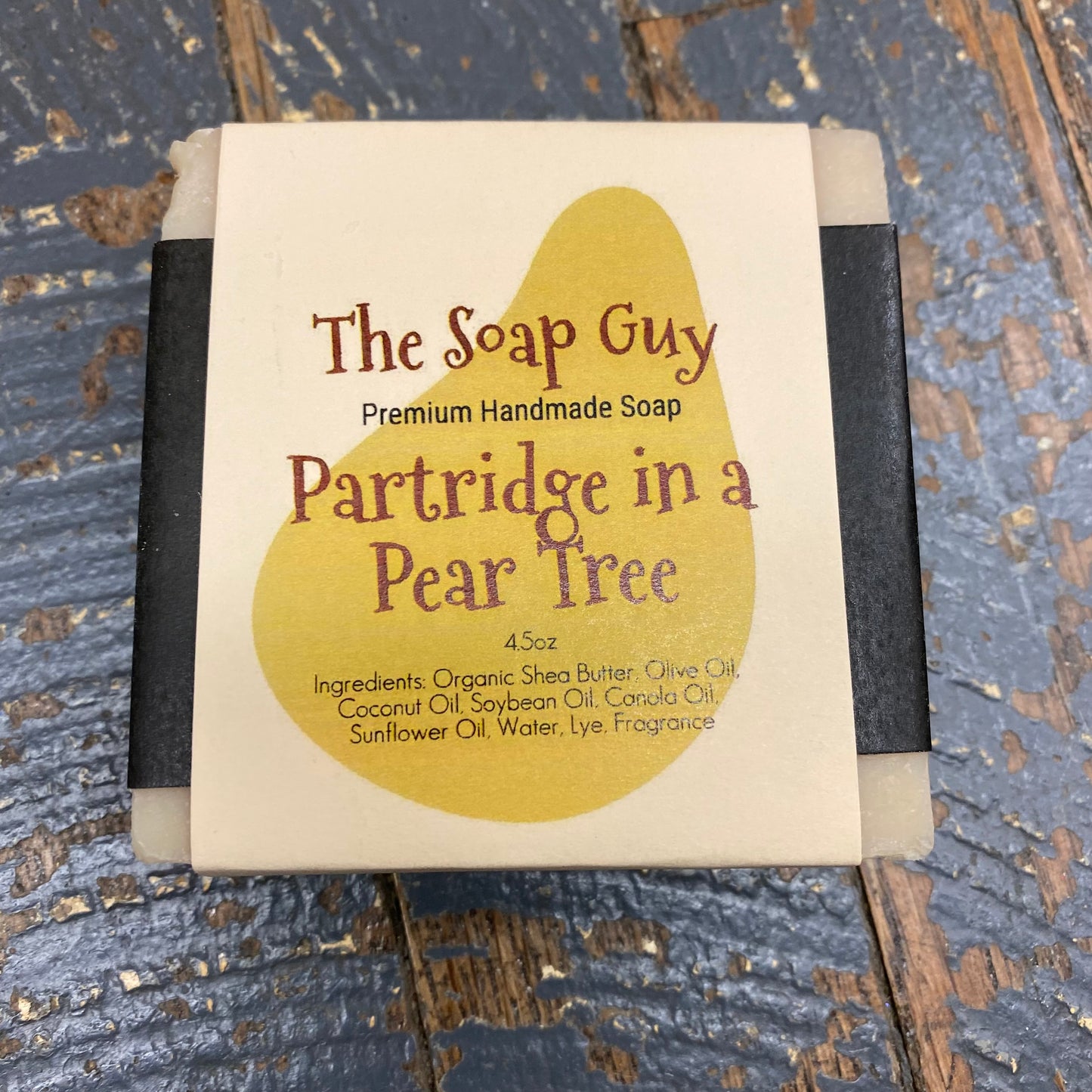 Bar Soap Cleansing Wash Premium Handmade Partridge Pear Tree