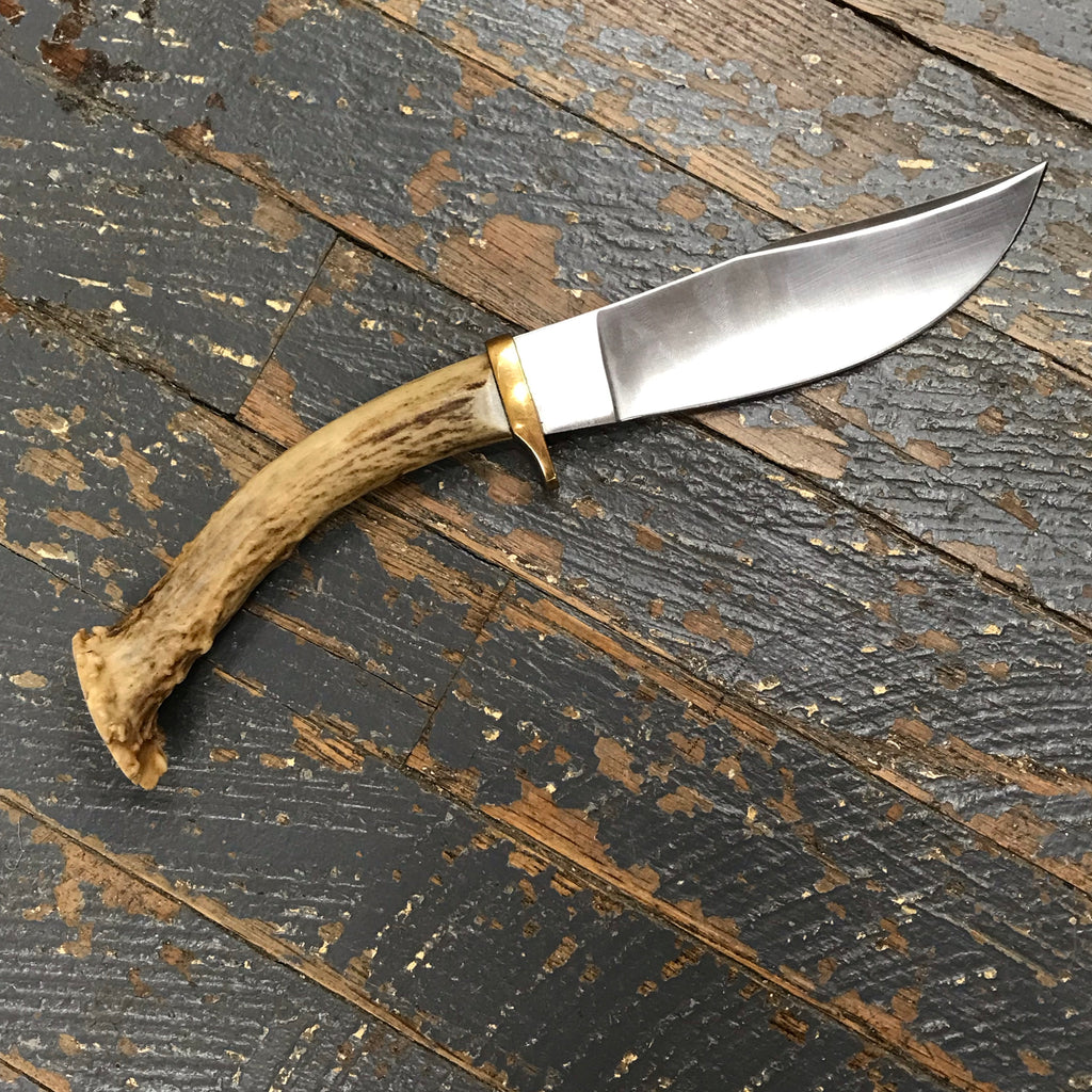 Custom Handmade Whitetail Deer Antler Handle Stag Knife Blade #11