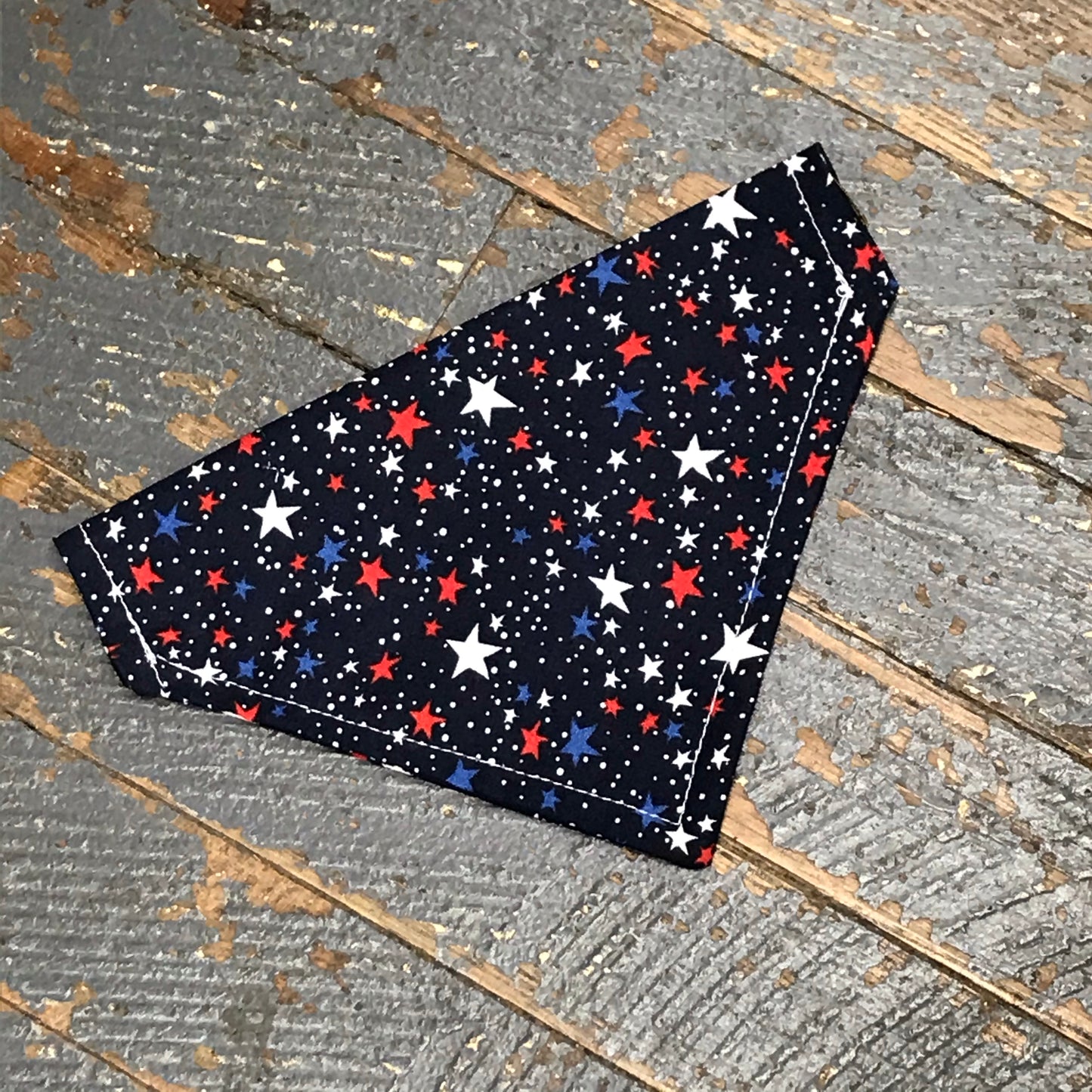 Red White Blue Star Dog Collar Pet Bandanna Neck Scarf