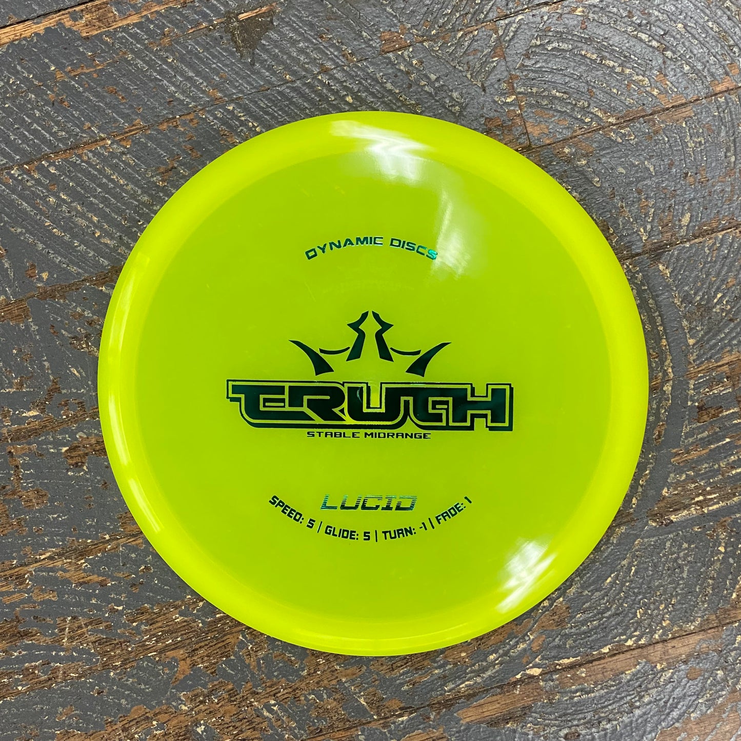 Disc Golf Mid Range Truth Dynamic Disc Lucid Yellow