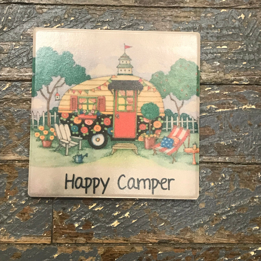 Happy Camper Camping Travel Trailer Coaster