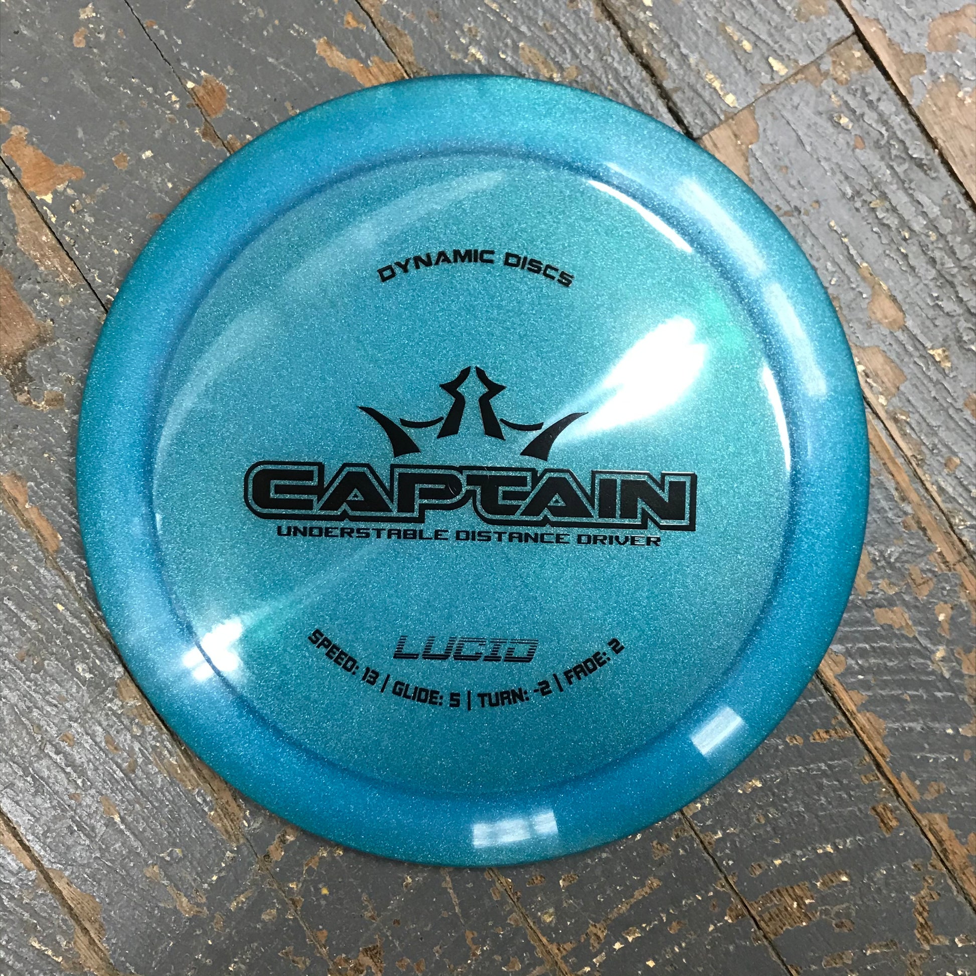 Disc Golf Distance Driver Captain Dynamic Disc Lucid Aqua Blue