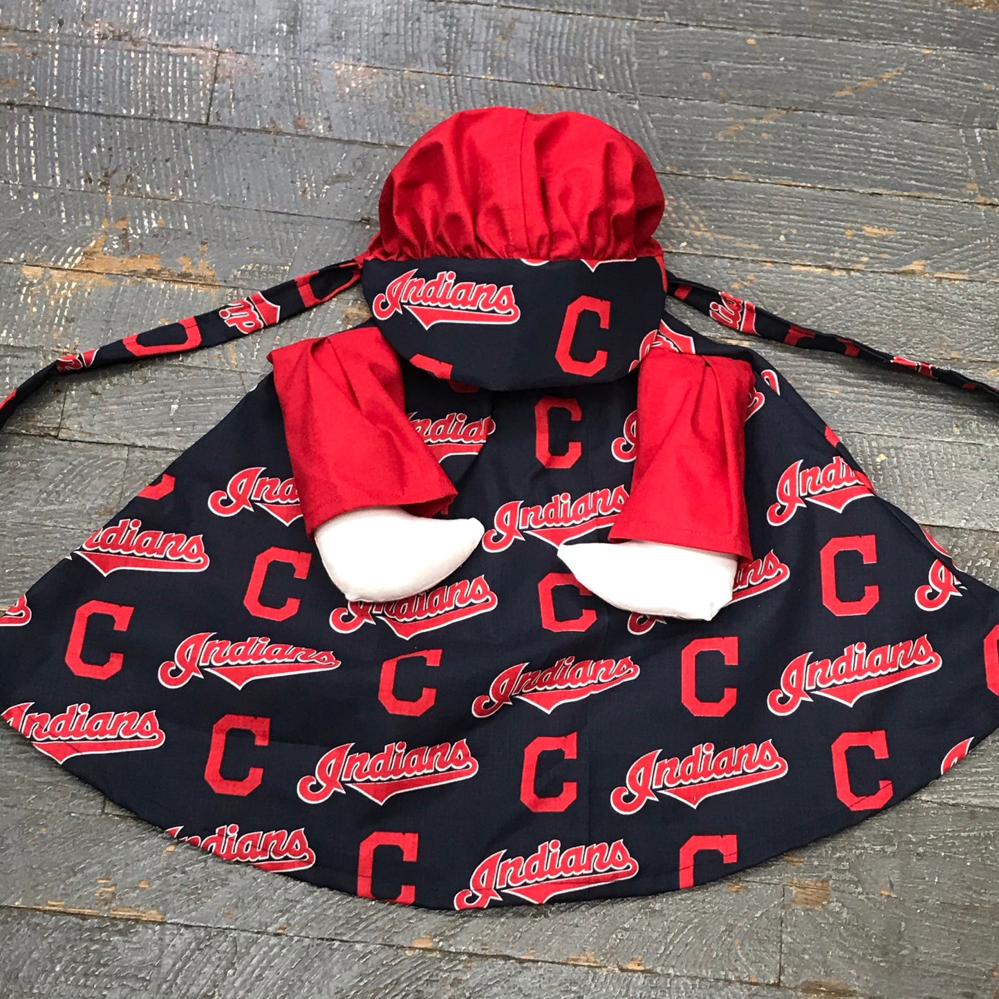 Goose Clothes Complete Holiday Goose Outfit Cleveland Indians Baseball Dress and Hat