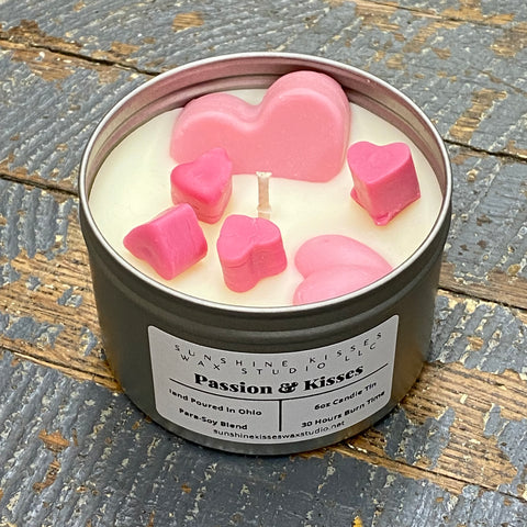 Passion & Kisses Sunshine Kisses Melt Bar Tin Candle