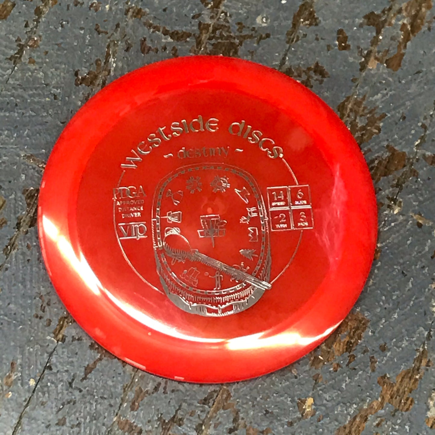 Disc Golf Distance Driver Destiny Westside Disc VIP Red