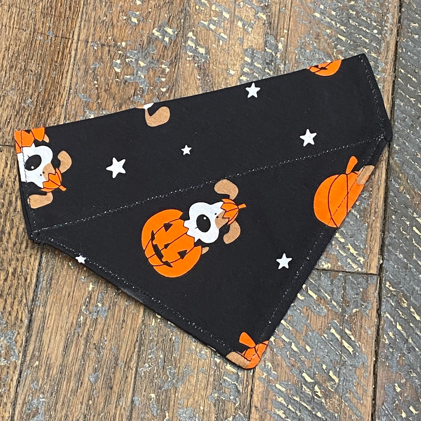  Dog Jack-O-Lantern Pumpkin Dog Collar Pet Bandanna Neck Scarf Small