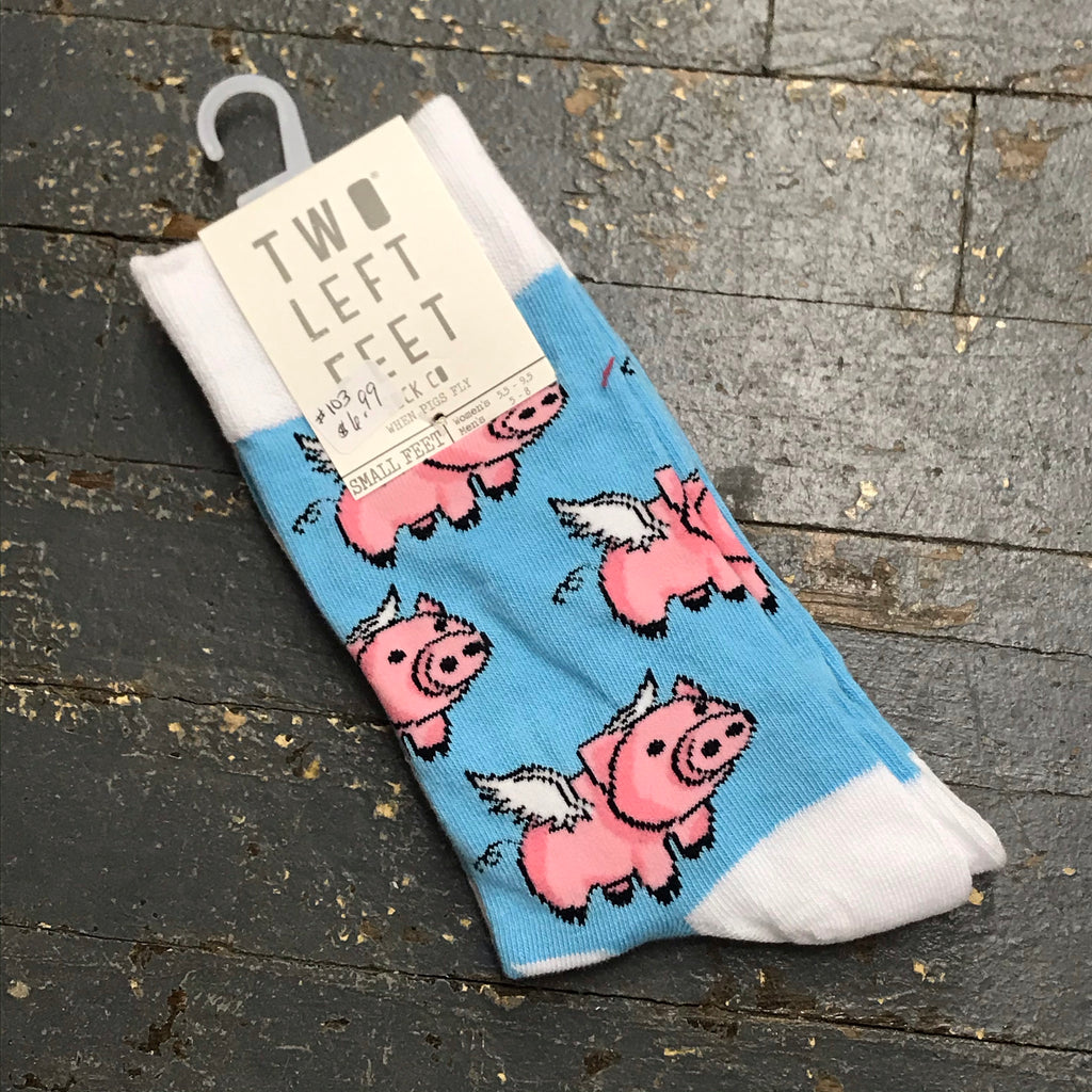 When Pigs Fly Two Left Feet Pair Socks
