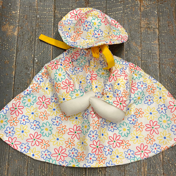 Goose Clothes Complete Holiday Goose Outfit Raincoat Flower Dress and Hat Costume