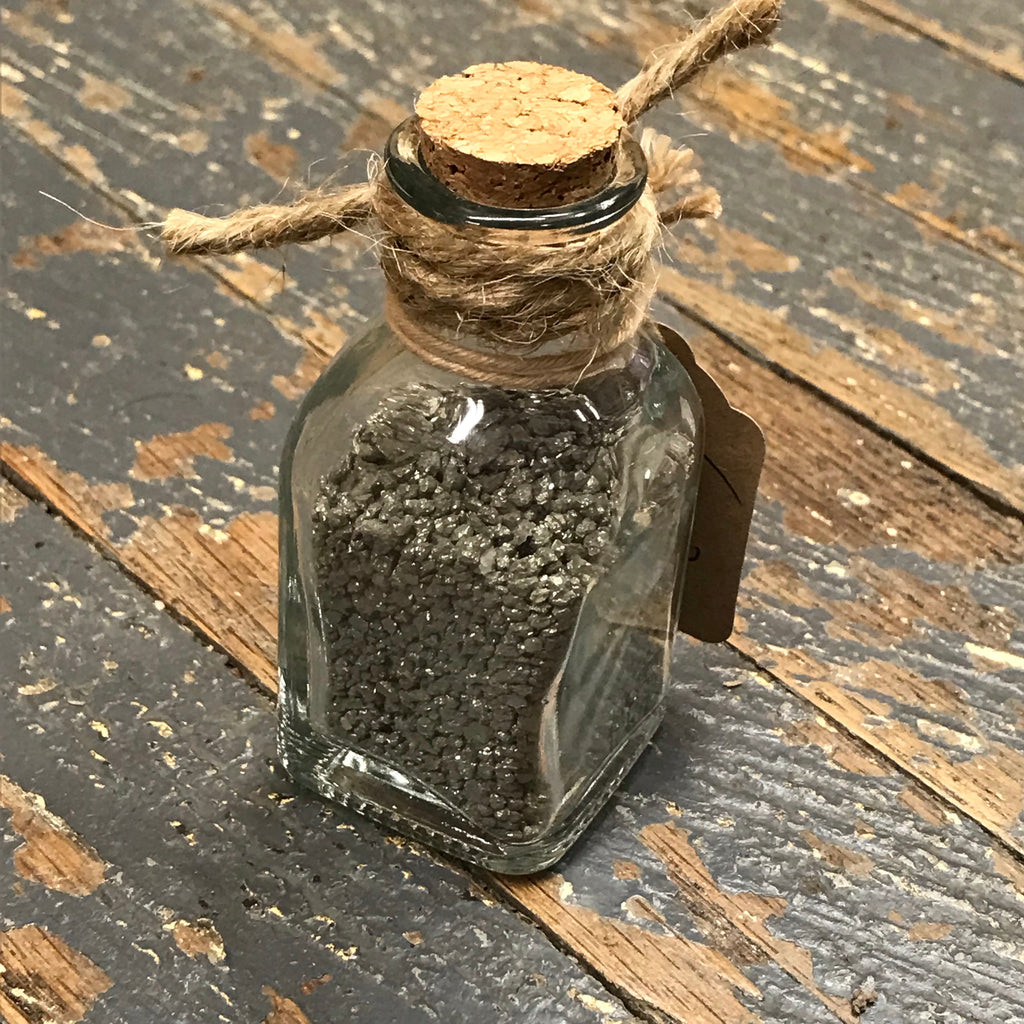 Bottle of Semiprecious Natural Gemstone Wishes Pyrite Fools Gold