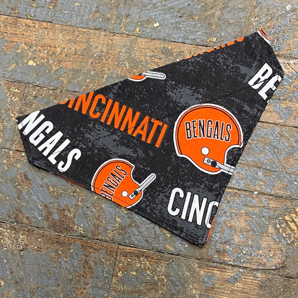 Cincinnati Bengals NFG Football Black Dog Collar Pet Bandanna Neck Scarf SM