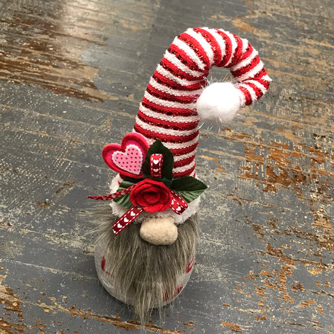 Gnome Holiday Valentine's Day Love Heart Roses