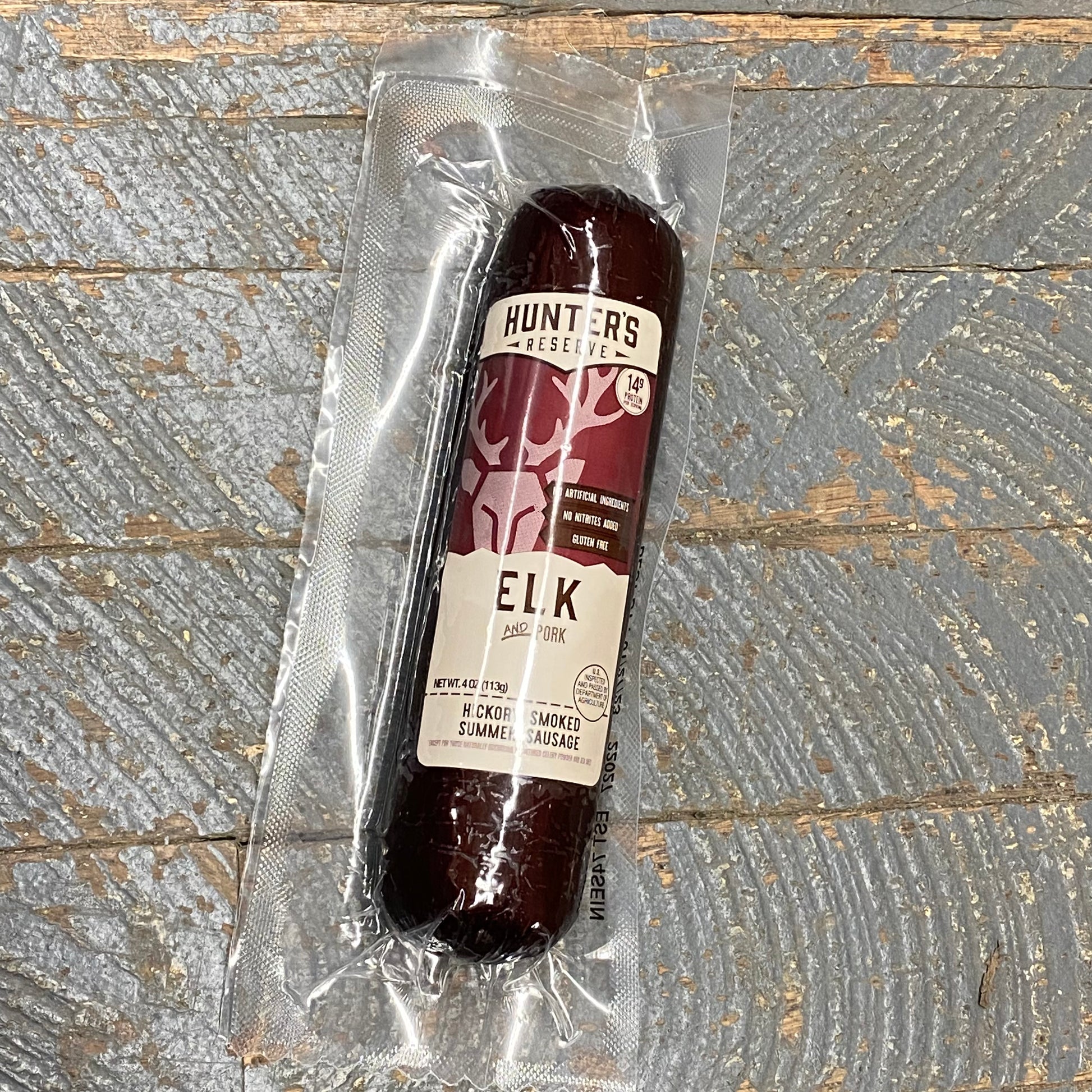 Hunters Reserve Meat Snack Summer Sausage Elk Pork