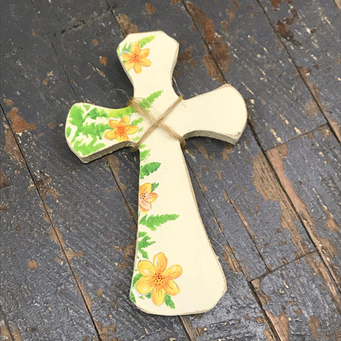Wood Cross Easter Lily Spring Centerpiece Decoration