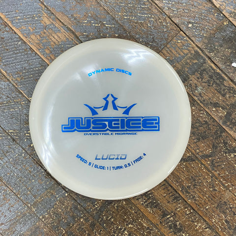 Disc Golf Mid Range Justice Dynamic Disc Overstable Lucid Pearl