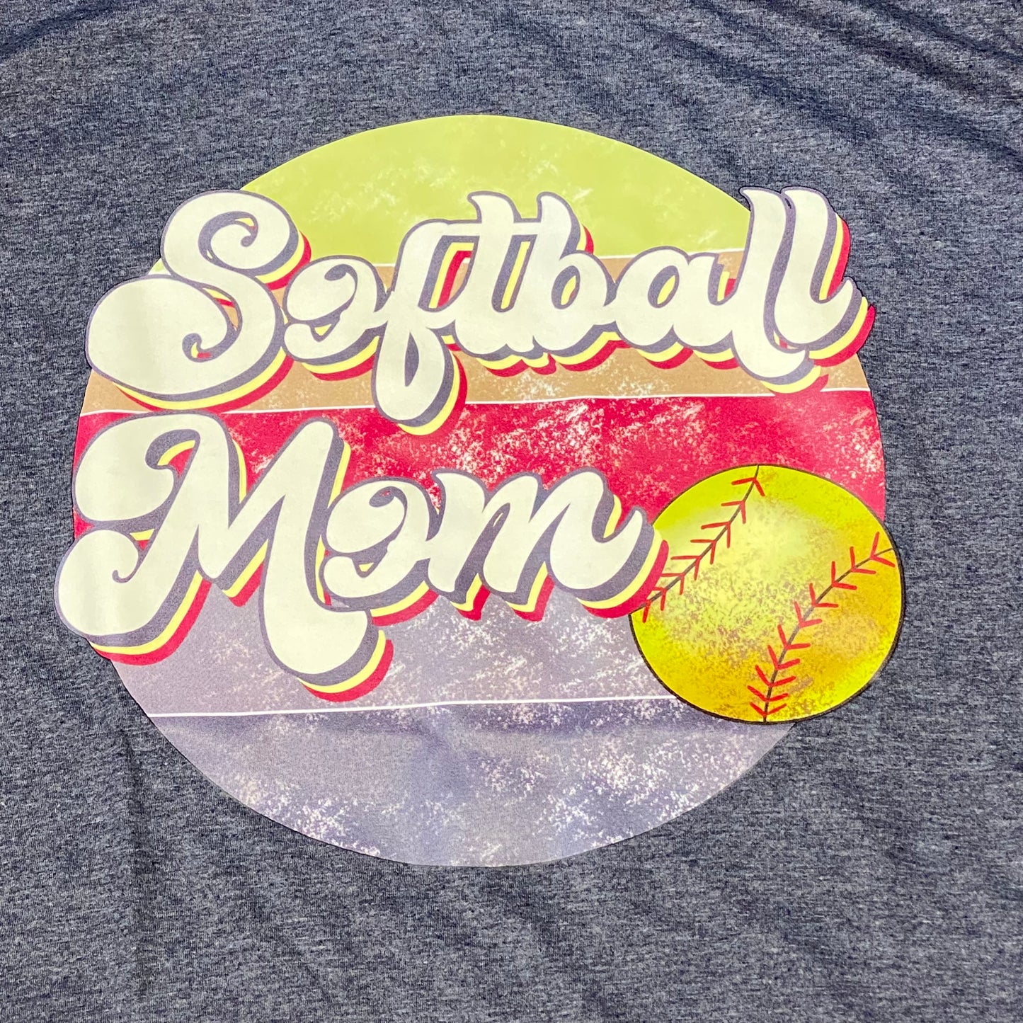 Softball Mom Graphic Designer Short Sleeve T-Shirt