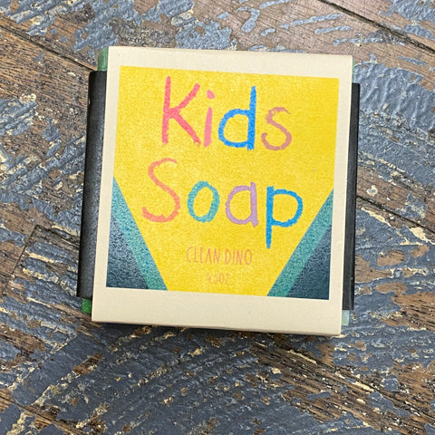 Kids Bar Soap Cleansing Wash Premium Handmade Clean Dino