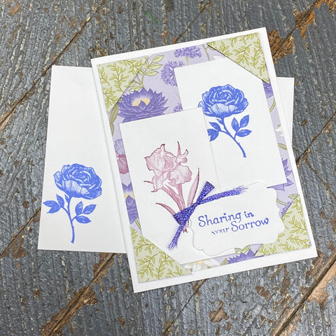 Sharing Your Sorrow Handmade Stampin Up Greeting Card with Envelope