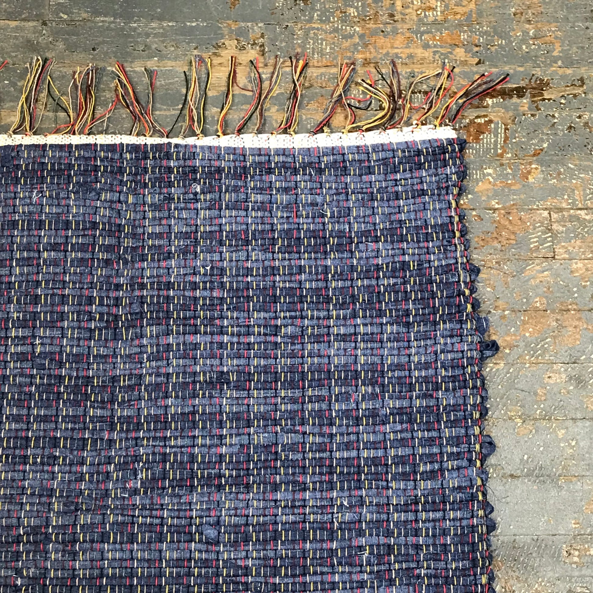 #79 Blue Danube Rag Weaved Table Runner Rug by Dennis