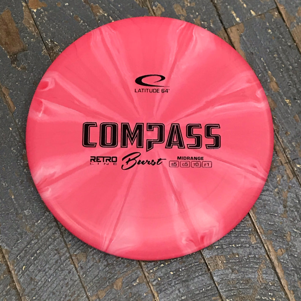 Disc Golf Mid Range Compass Latitude 64 Disc Retro Burst Pink