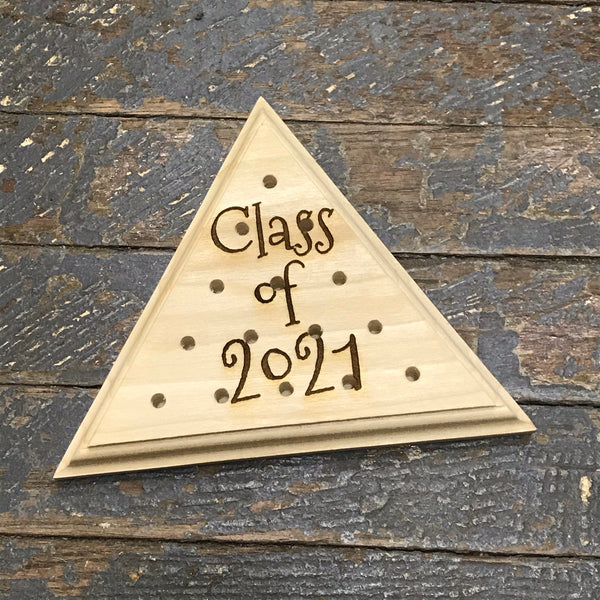 Wooden Tricky Triangle Golf Tee Peg Game Graduation Class of