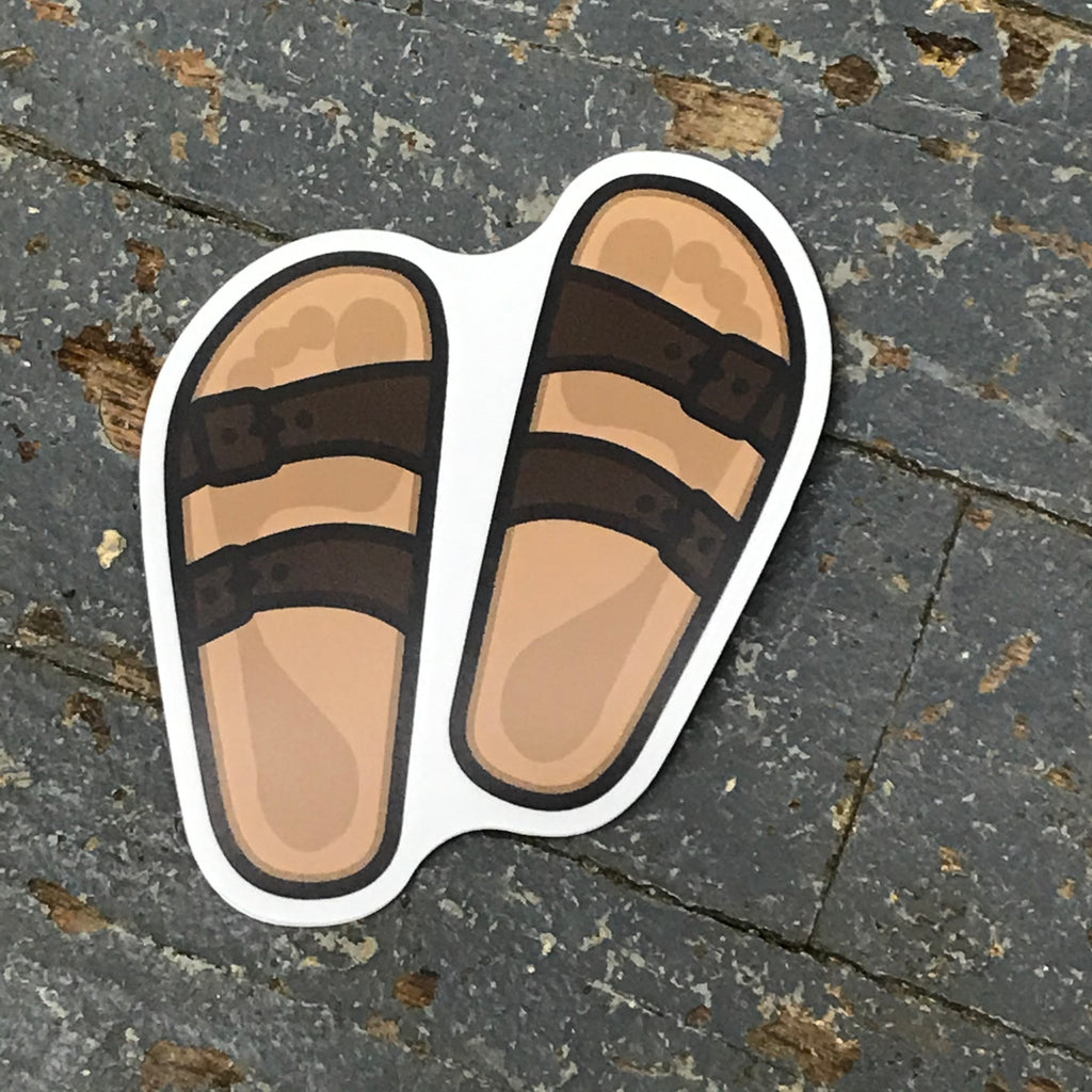 Leather Sandals Large Sticker Decal